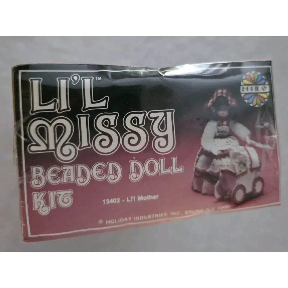 Walco Li'l Missy Beaded Doll Kit Sequin Vintage Lil Mother #13402